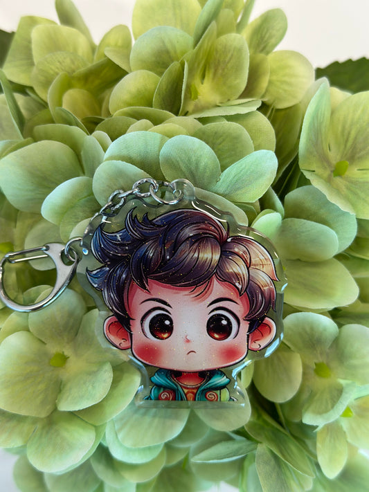 Cloudy Boy - Softly moody keyring