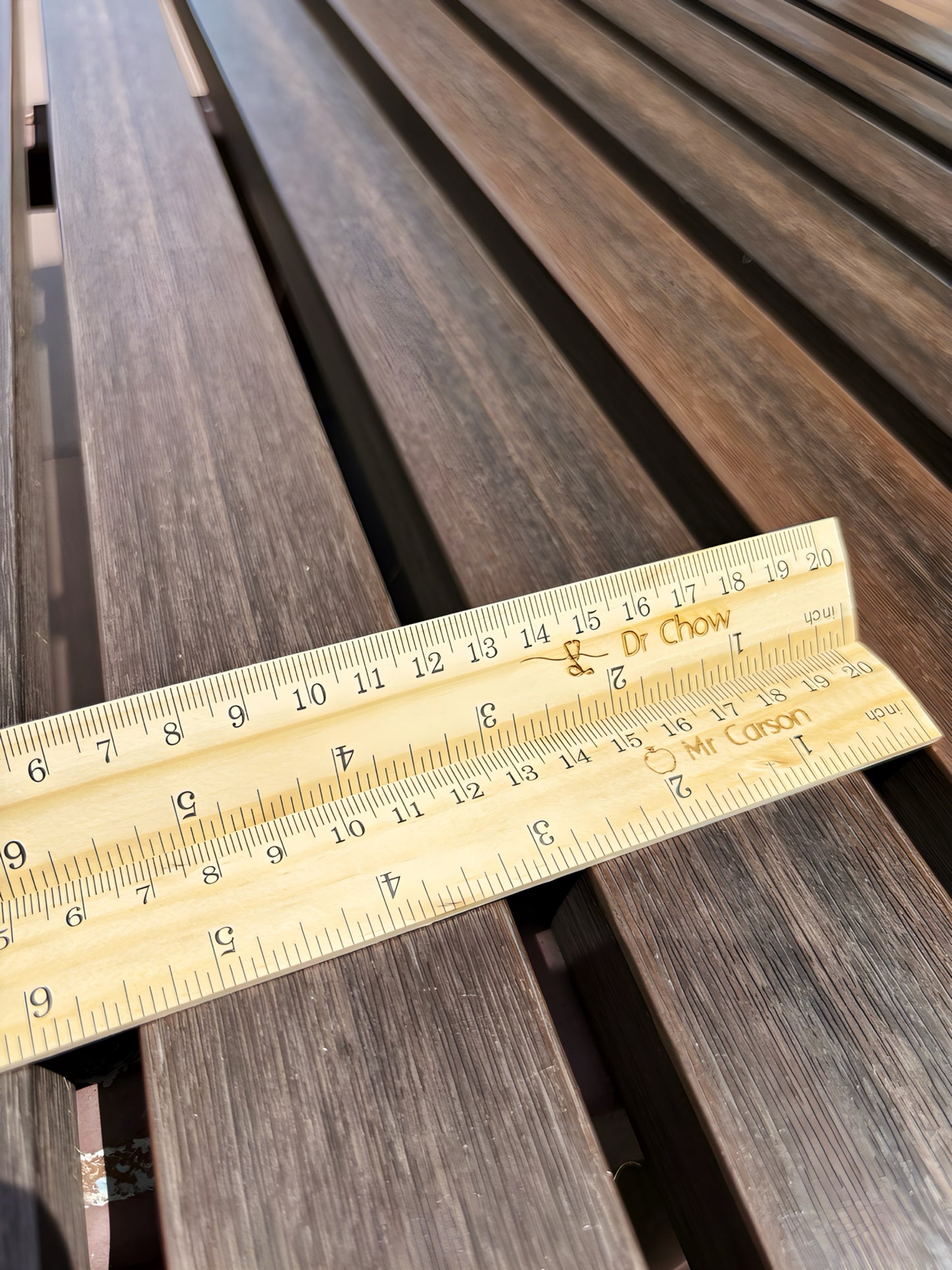 Wooden Ruler – Personalized Gift for Teachers, Students & Friends