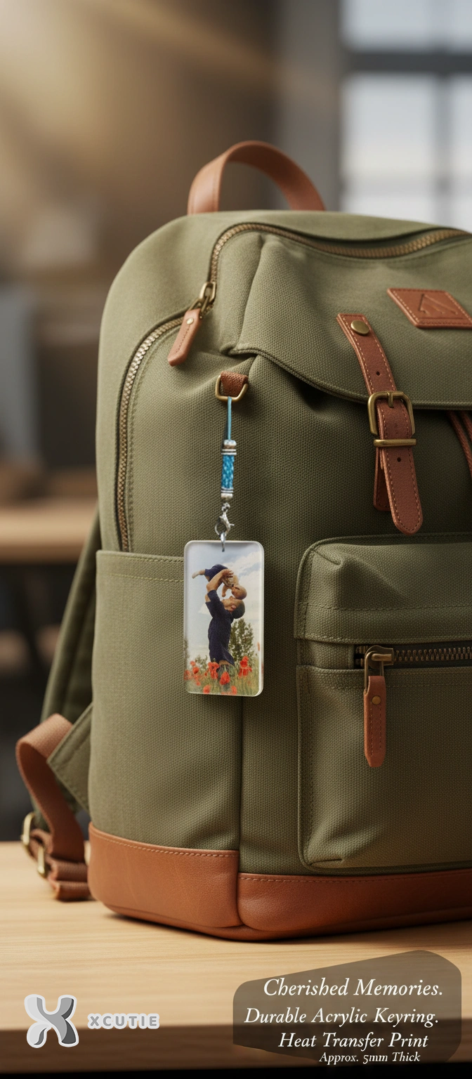 Personalized Photo Keyring – Custom Memory Keepsake Gift