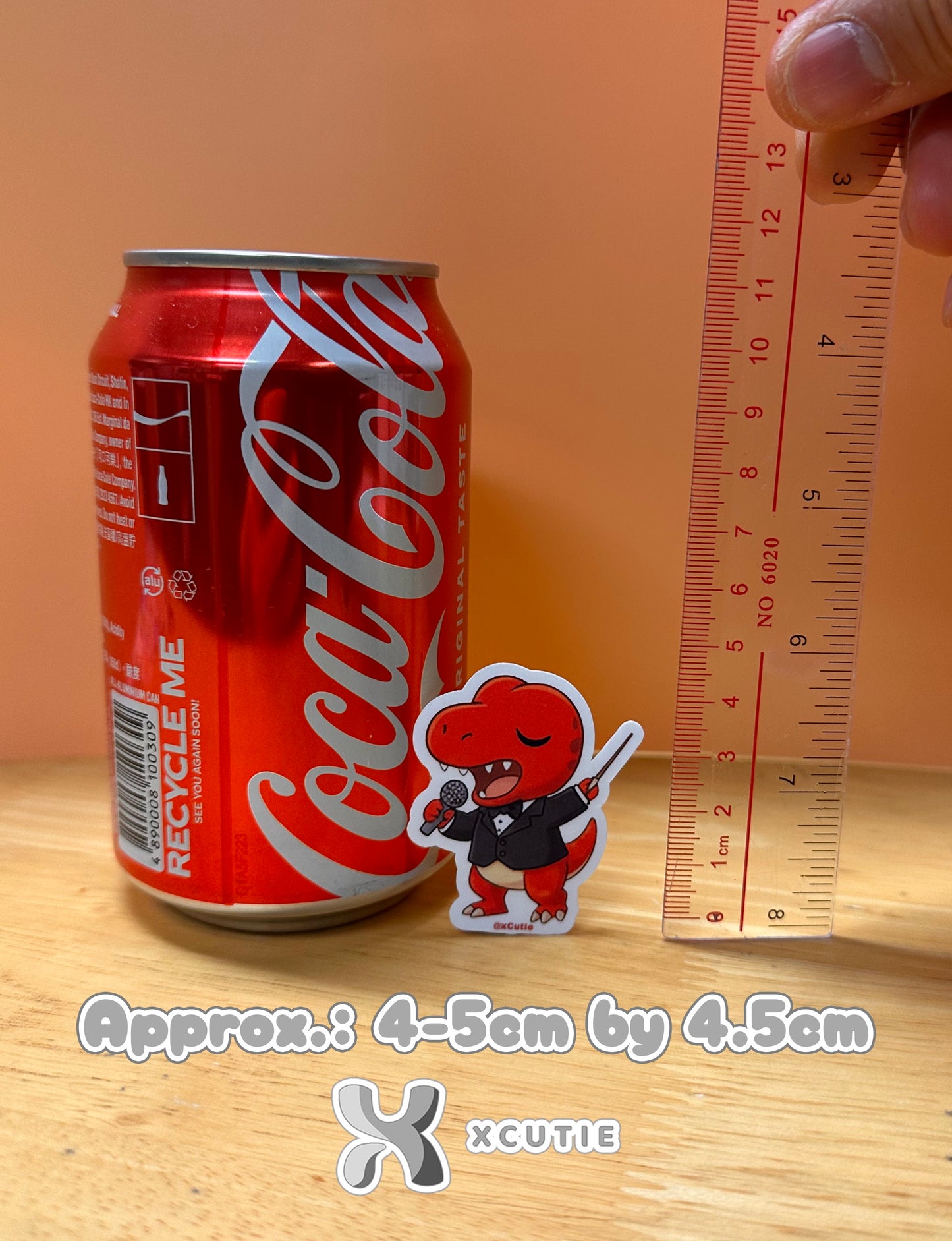 QQ Dino - Trex - Dinosaur Vinyl Sticker Set #01 | 12 pcs/ pack