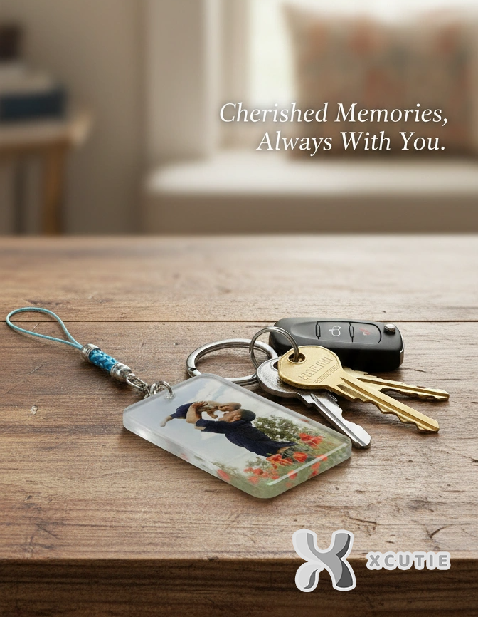 Personalized Photo Keyring – Custom Memory Keepsake Gift