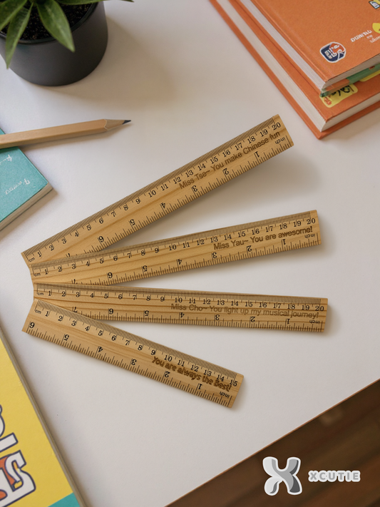Wooden Ruler – Personalized Gift for Teachers, Students & Friends