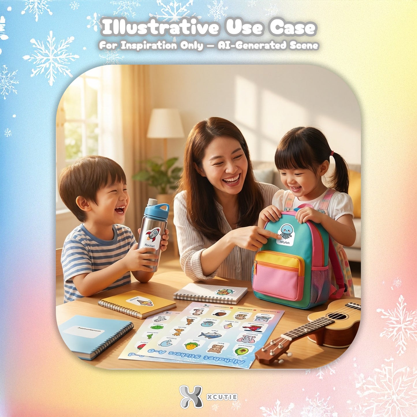 📗 Alphabet Learning Stickers – A-Z Vocabulary, Kids Educational Decals