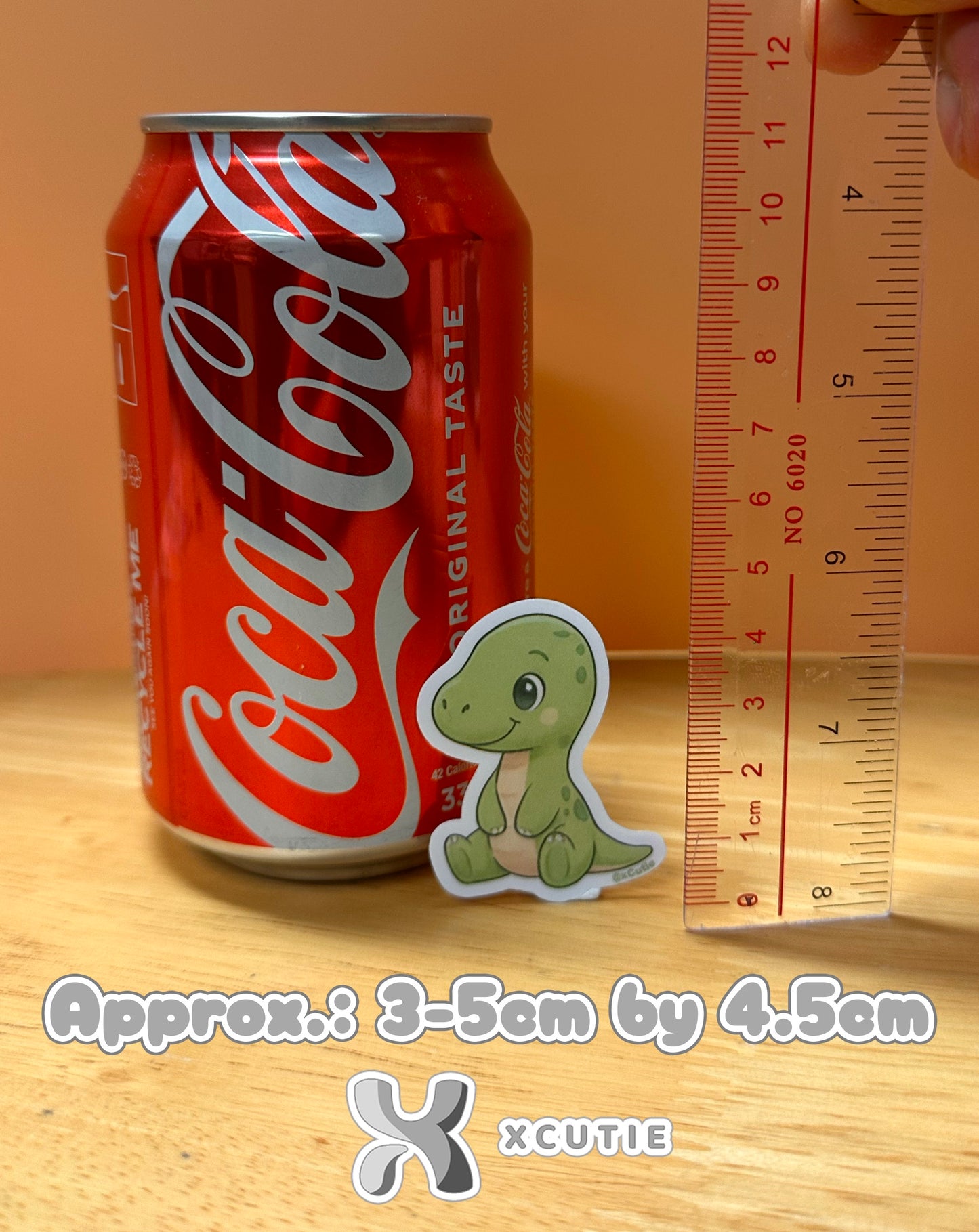 QQ Dino - Brahiosaurus - Dinosaur  Vinyl Sticker Set #01 | 12 pcs/ pack