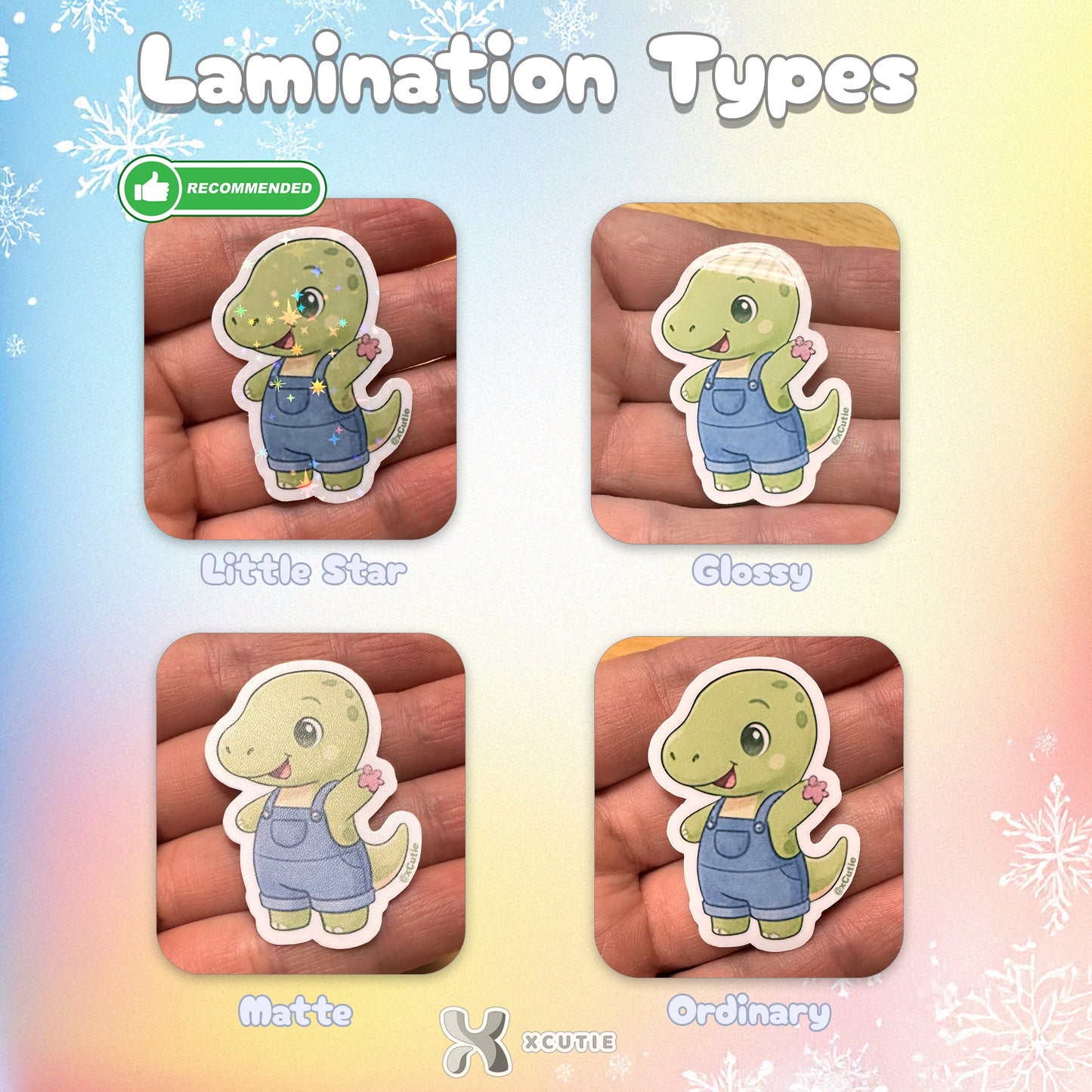 QQ Dino - Brahiosaurus - Dinosaur  Vinyl Sticker Set #02 || 12 pcs/ pack