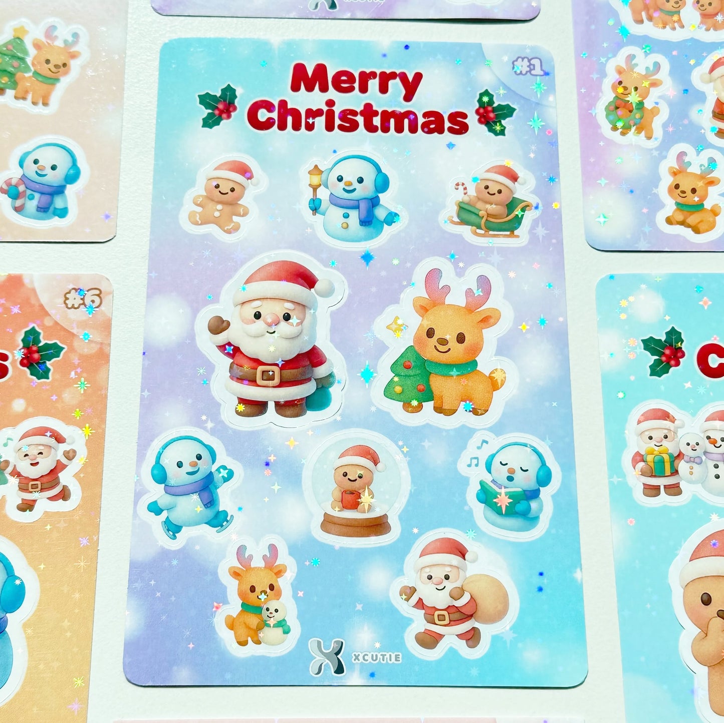 QQ Christmas Sticker Packs 6 Sets | 10 Stickers for each set