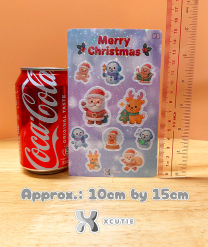 QQ Christmas Sticker Pack Set 01 | 10 Stickers