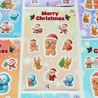 QQ Christmas Sticker Pack Set 02 | 10 Stickers