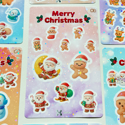 QQ Christmas Sticker Packs 6 Sets | 10 Stickers for each set