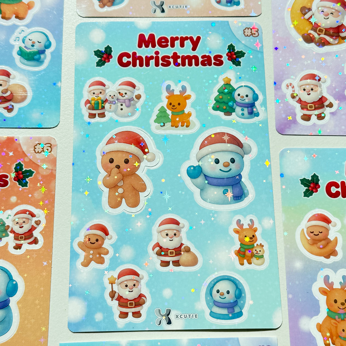QQ Christmas Sticker Packs 6 Sets | 10 Stickers for each set