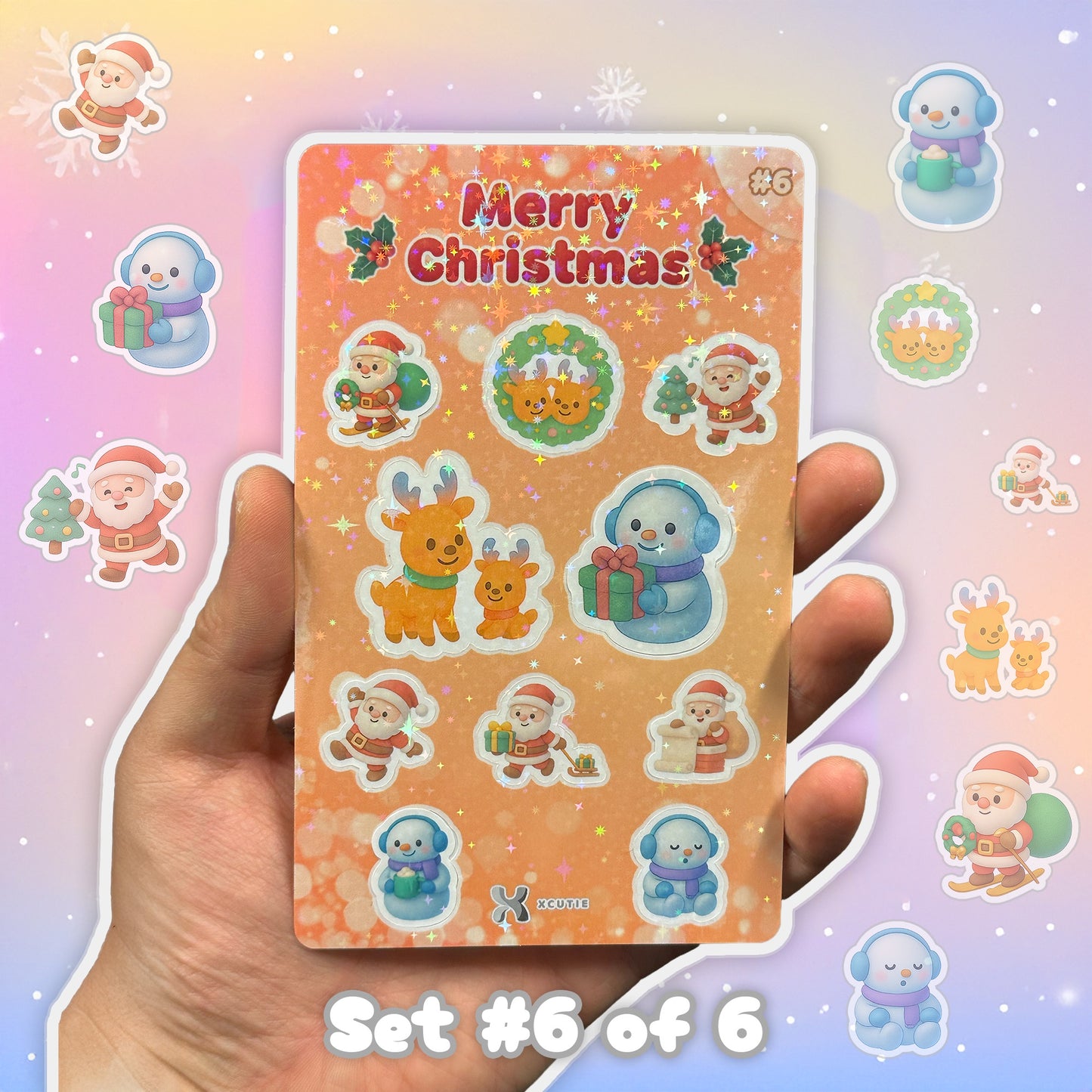 QQ Christmas Sticker Pack Set 06 | 10 Stickers