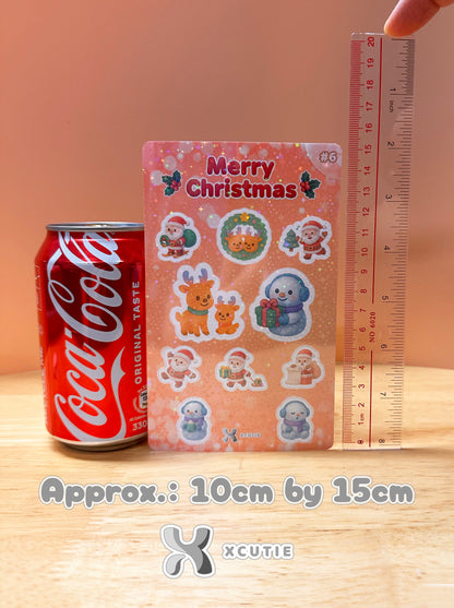 QQ Christmas Sticker Pack Set 06 | 10 Stickers