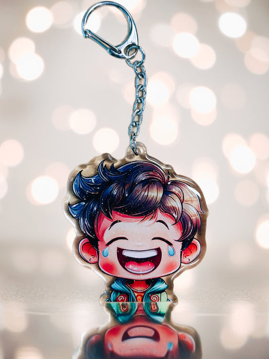 The Laugh-Cry Cutie - Cutie laughs the loudest keyring