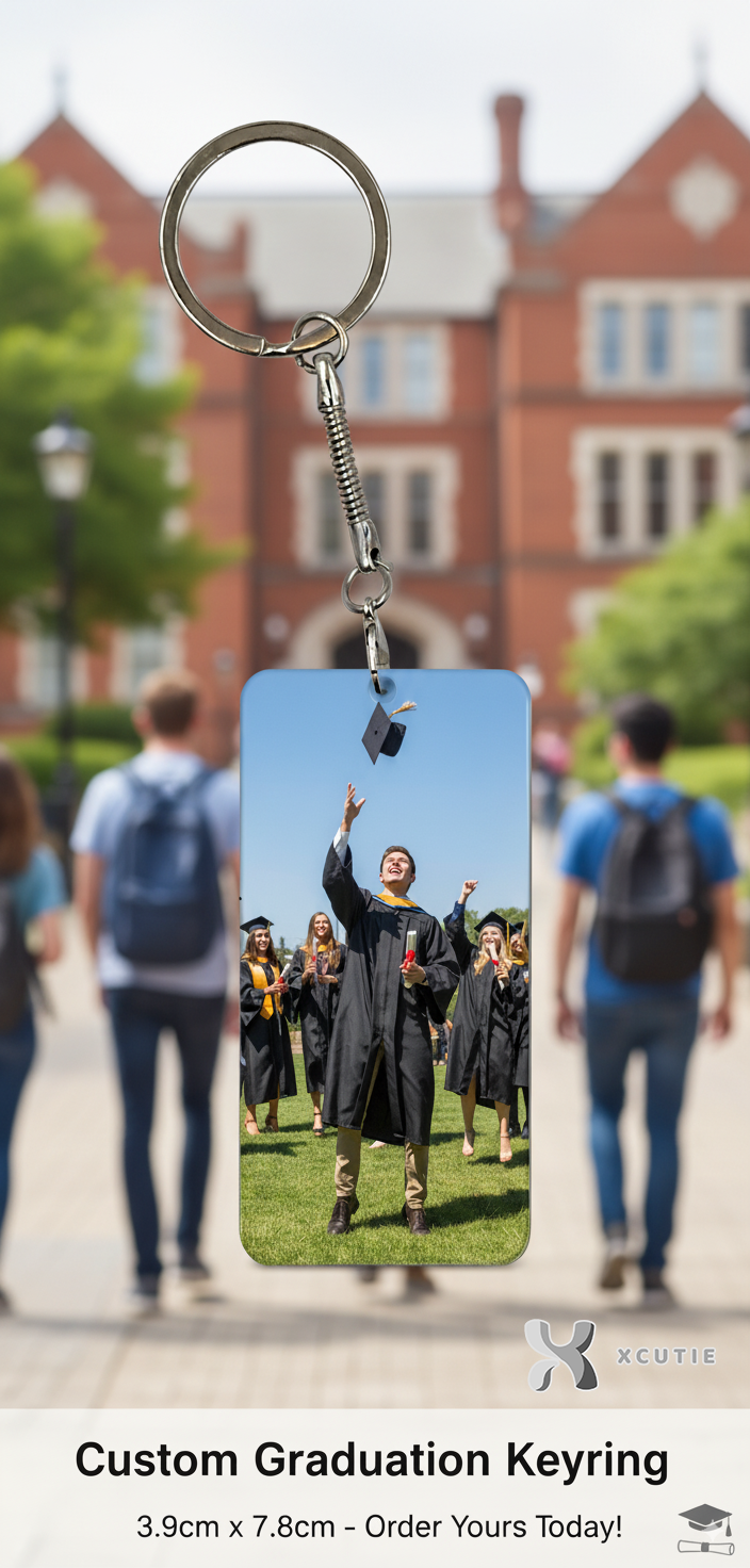 Personalized Photo Keyring - Large Rectangle