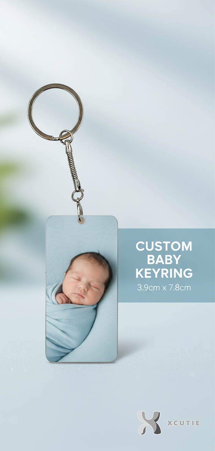 Personalized Photo Keyring - Large Rectangle