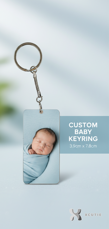 Personalized Photo Keyring - Large Rectangle