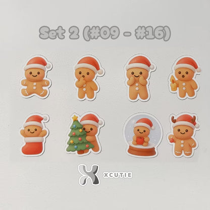 Gingerbread Man Magnet - Christmas Set | 16 pcs/ pack