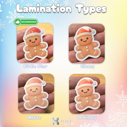 Gingerbread Man Sticker - Christmas Set | 16 pcs/ pack
