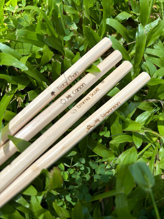 Signature Wooden Pencils – Custom Name or Logo Engraved