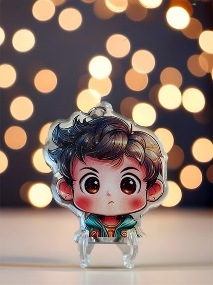 Cloudy Boy - Softly moody keyring