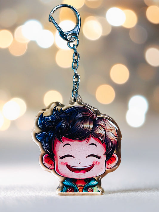Joy Explosion Cutie - Too happy to hide it keyring