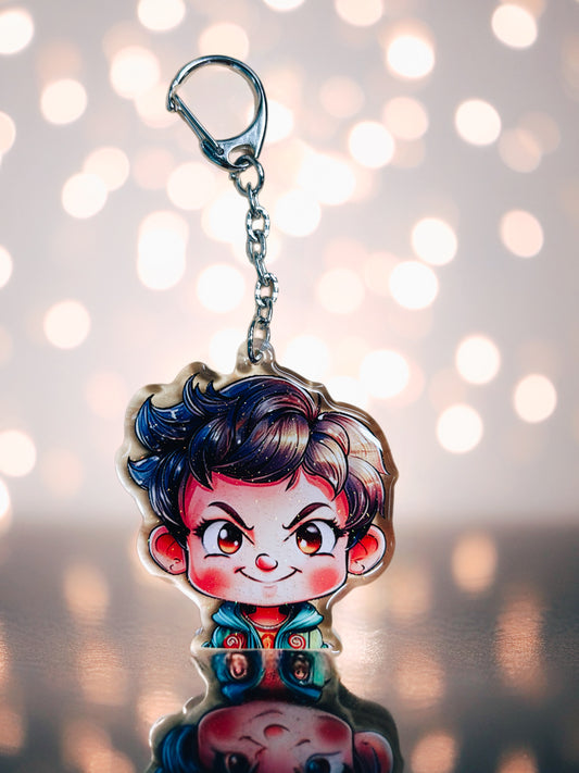 The Fiery Cutie  - Small but stormy keyring
