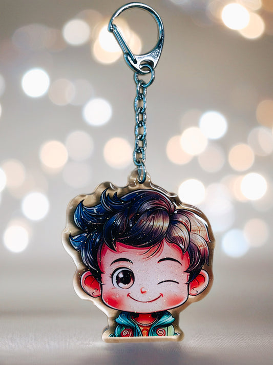 The Winky Thinker - Brains and charm in a blink keyring