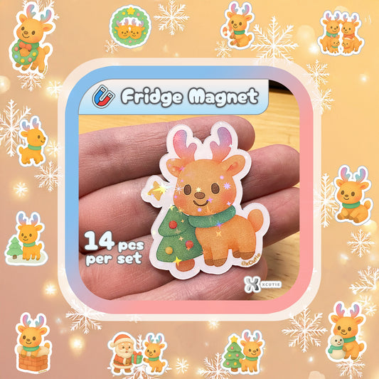 Reindeer Magnet - Christmas Set | 14 pcs/ pack