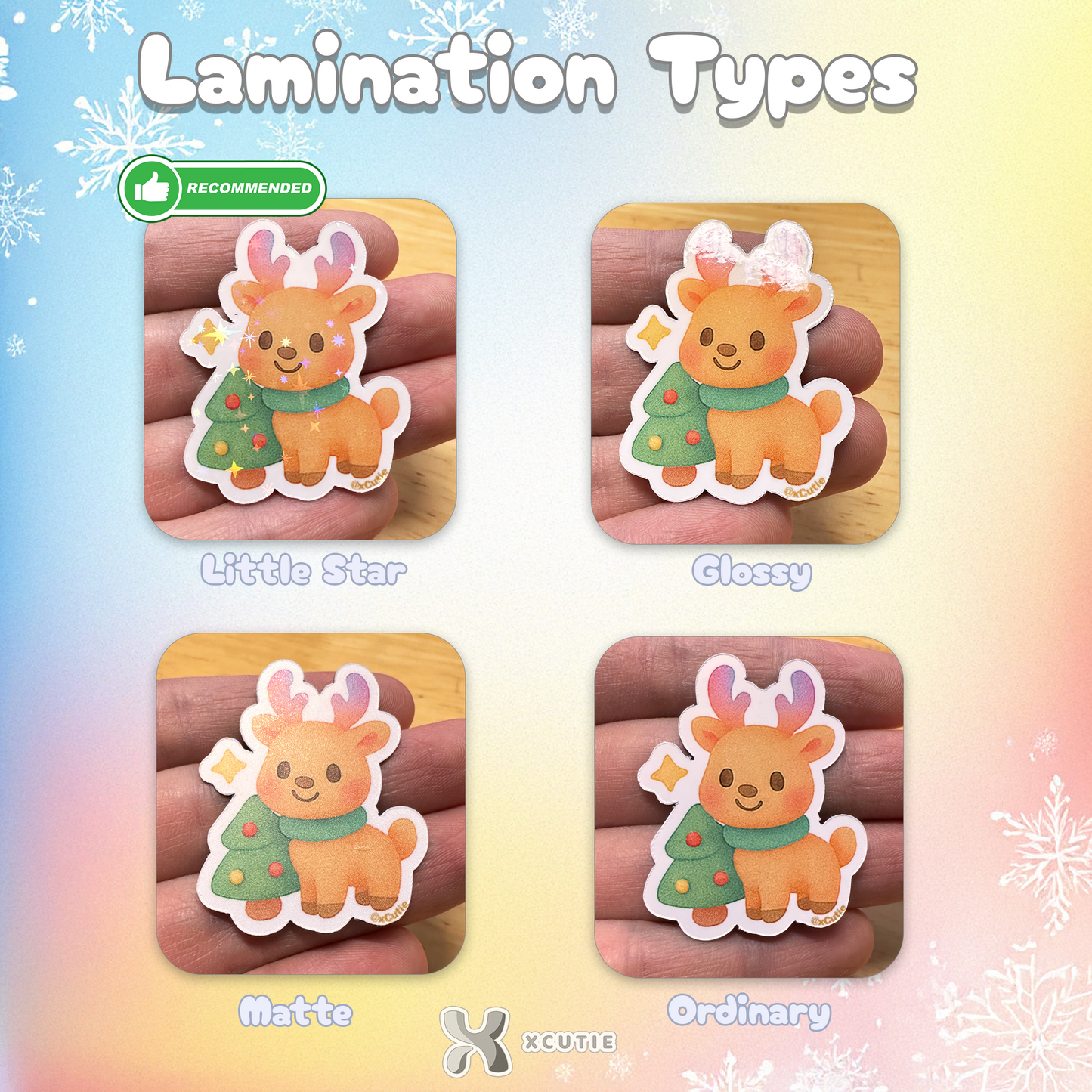 Reindeer Sticker - Christmas Set | 14 pcs/ pack