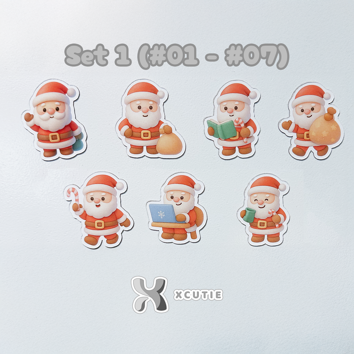 Santa Claus Magnet - Christmas Set 01 | 14 pcs/ pack