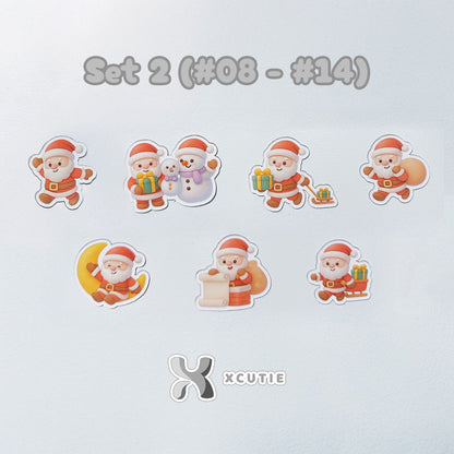 Santa Claus Sticker - Christmas Set 01 | 14 pcs/ pack