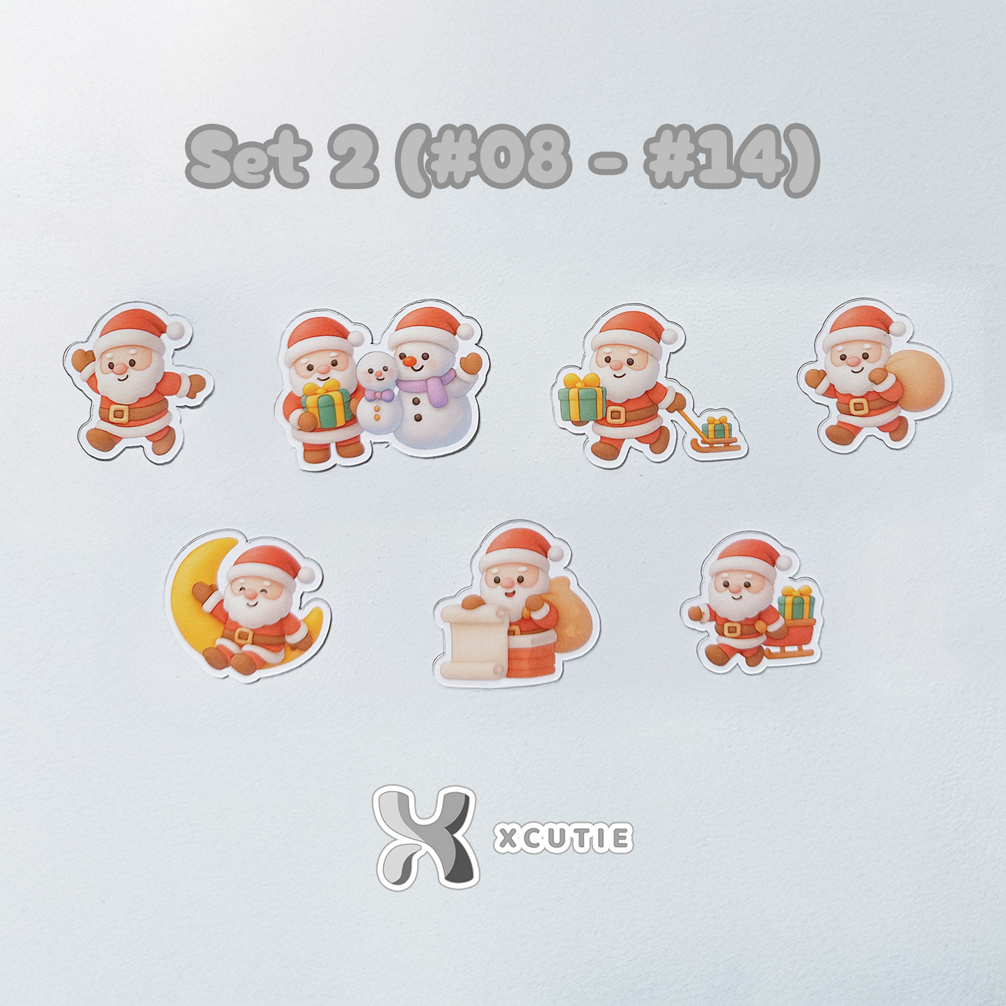 Santa Claus Magnet - Christmas Set 01 | 14 pcs/ pack
