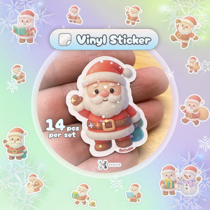Santa Claus Sticker - Christmas Set 01 | 14 pcs/ pack