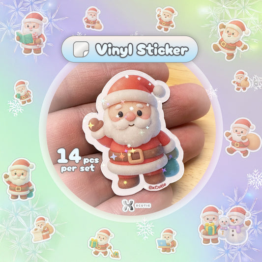 Santa Claus Sticker - Christmas Set 01 | 14 pcs/ pack