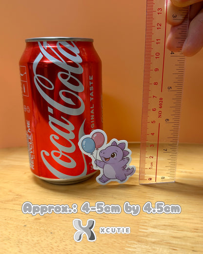 QQ Dino - Stegosaurus - Dinosaur  Vinyl Sticker Set #01 || 12 pcs/ pack