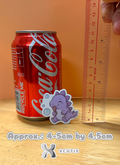 QQ Dino - Stegosaurus - Dinosaur  Vinyl Sticker Set #02 || 12 pcs/ pack