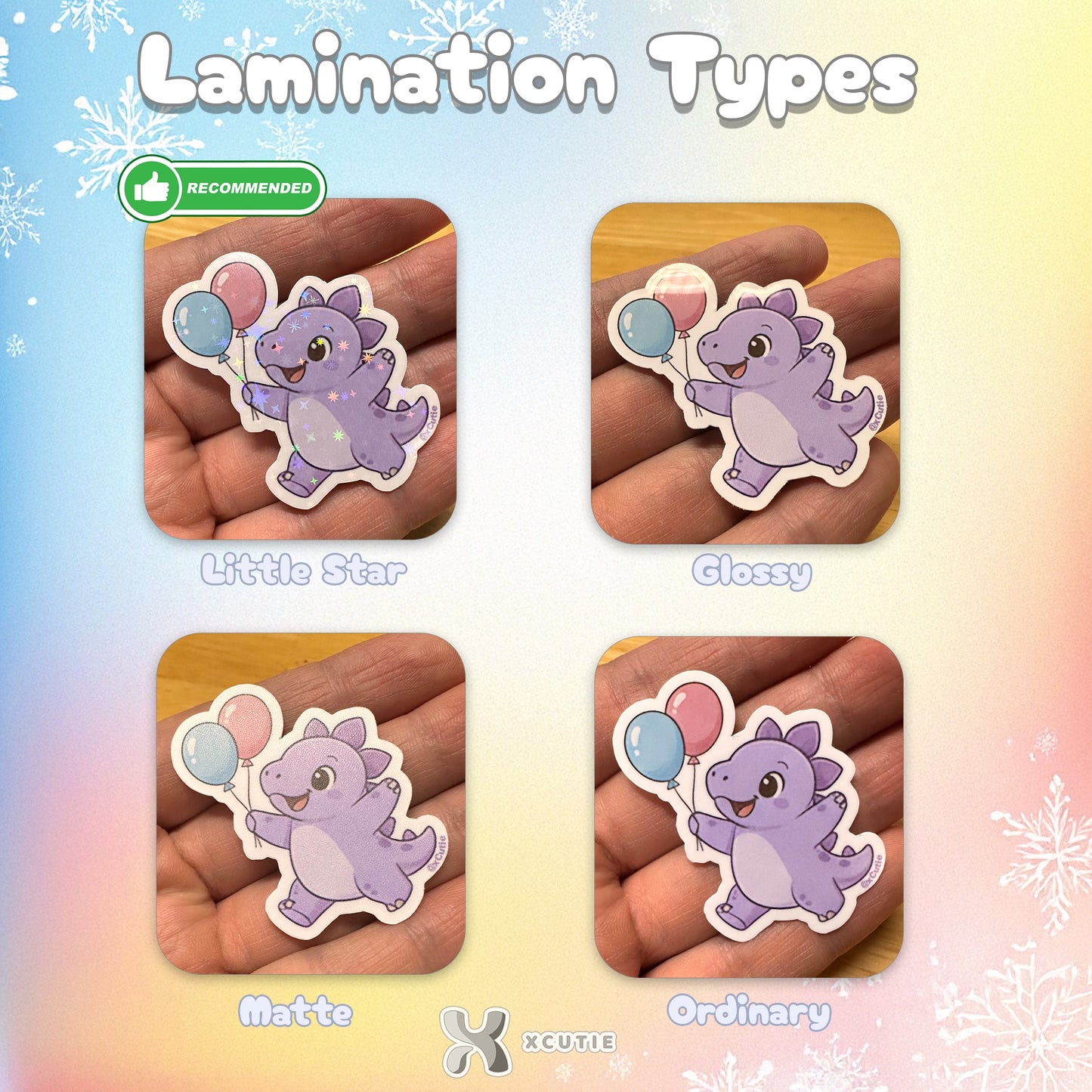 QQ Dino - Stegosaurus - Dinosaur  Vinyl Sticker Set #01 || 12 pcs/ pack