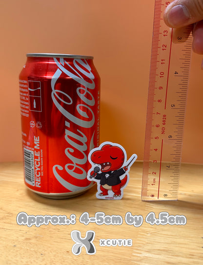 QQ Dino - Trex - Dinosaur  Vinyl Sticker Set #01 | 12 pcs/ pack