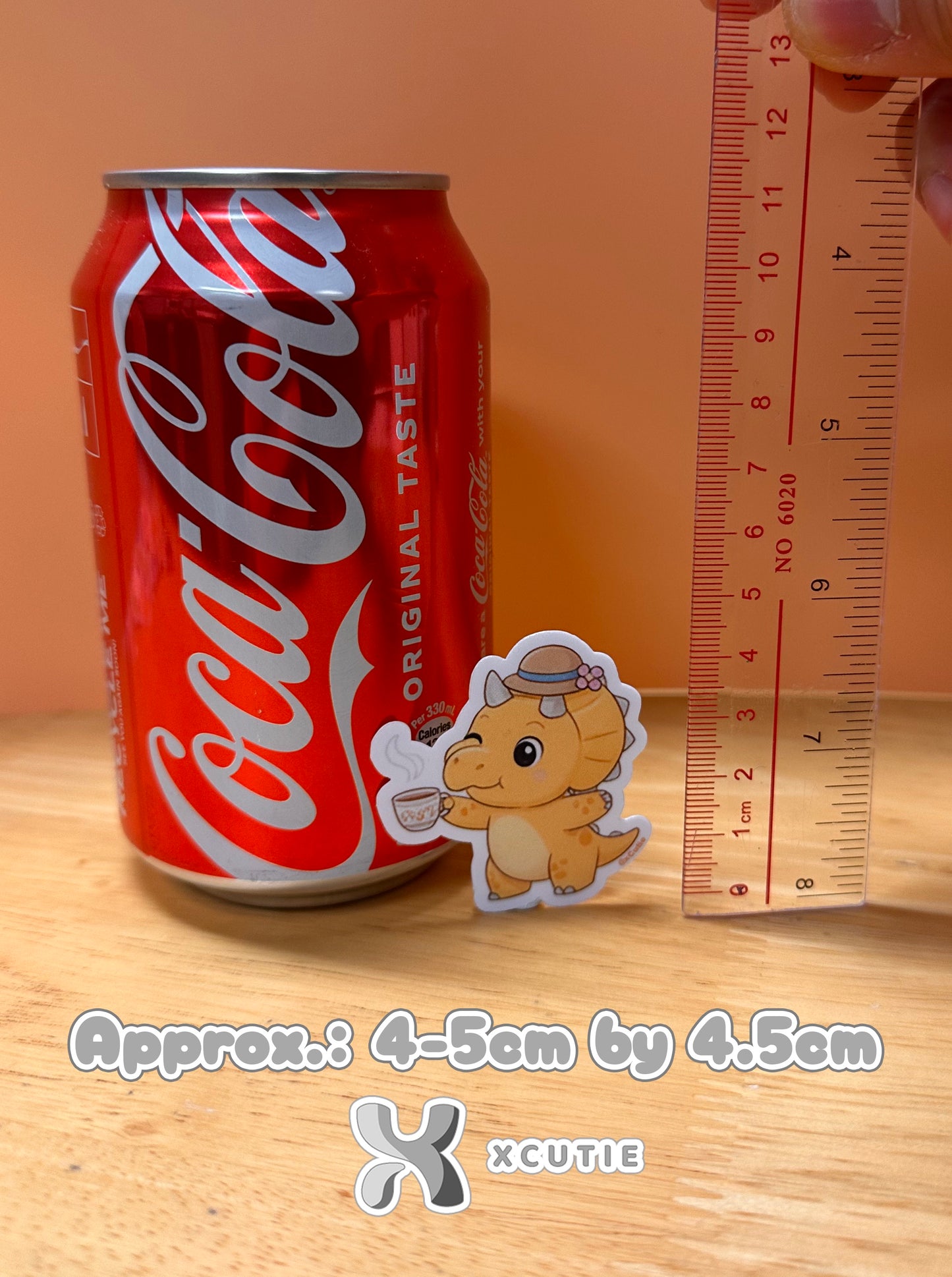 QQ Dino - Triceratops - Dinosaur  Vinyl Sticker Set #01 | 12 pcs/ pack