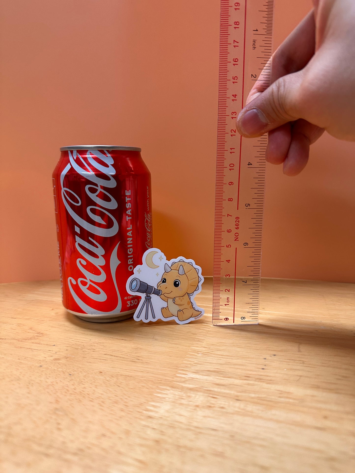 QQ Dino - Triceratops - Dinosaur  Vinyl Sticker Set #03 | 12 pcs/ pack