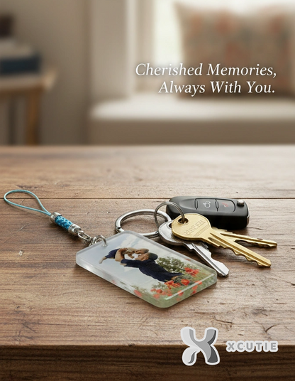 Personalized Photo Keyring – Custom Memory Keepsake Gift