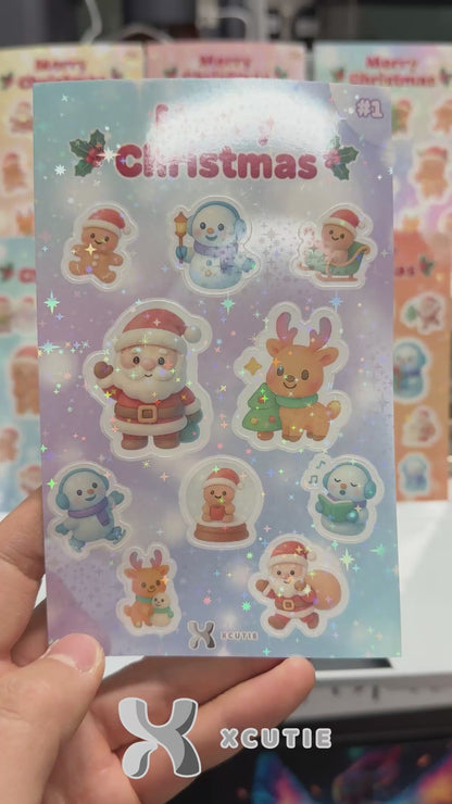 QQ Christmas Sticker Pack Set 01 | 10 Stickers